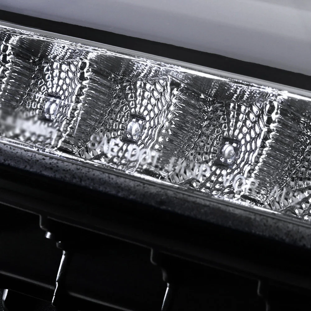 Fits 2015-2020 Chevrolet Tahoe Suburban/ 2016-2019 Suburban 3500HD LED C-Bar Projector Headlights w/ LED Turn Signal Lights (Glossy Black Housing/Smoked Lens) - Image 8