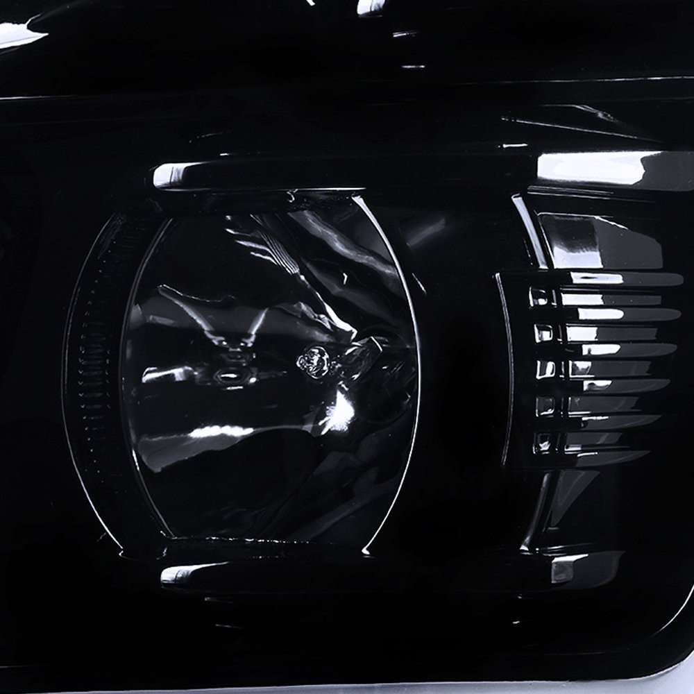 Fits 2015-2020 Chevrolet Tahoe Suburban/ 2016-2019 Suburban 3500HD LED C-Bar Projector Headlights w/ LED Turn Signal Lights (Glossy Black Housing/Smoked Lens) - Image 6