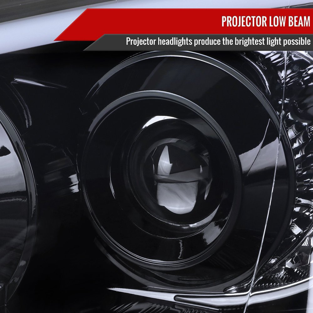 Fits 2004-2005 Subaru Impreza WRX/STI Outback Projector Headlights w/ LED Light Bar (Glossy Black Housing/Smoked Lens) - Image 8
