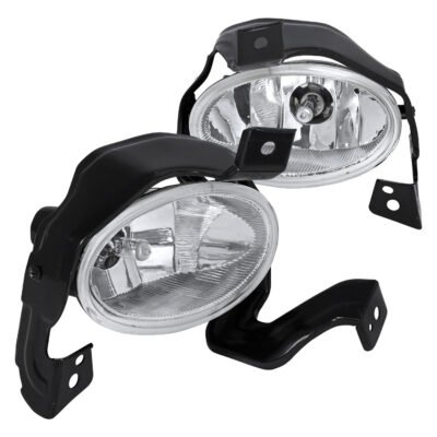 Fits 2010-2011 Honda CR-V H11 Fog Lights Kit w/ Switch & Wiring Harness (Chrome Housing/Clear Lens)