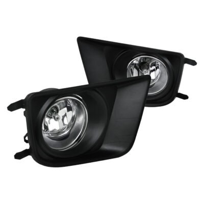Fits 2012-2015 Toyota Tacoma H11 Fog Lights Kit (Chrome Housing/Clear Lens)