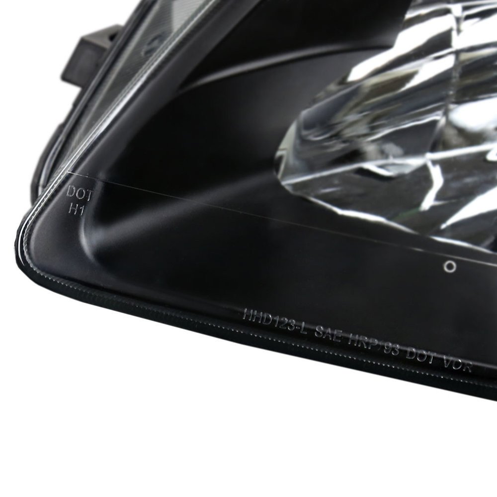 Fits 1997-2001 Honda Prelude Factory Style Headlights (Matte Black Housing/Clear Lens) - Image 4