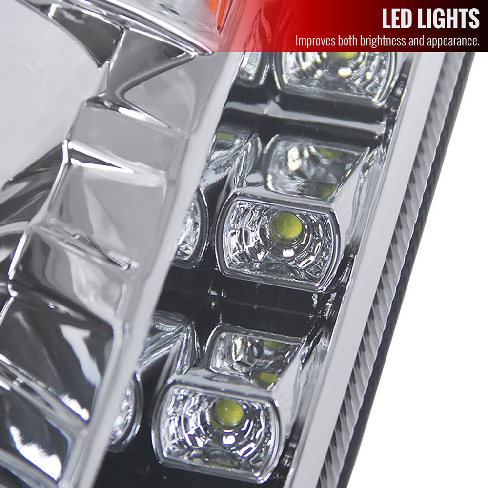 Fits 2003-2005 Nissan 350Z Projector Headlights w/ SMD LED Light Strip (Chrome Housing/Clear Lens) - Image 5