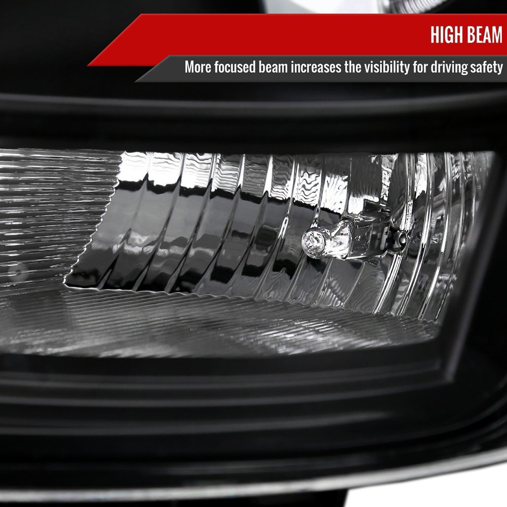 Fits 2003-2007 Cadillac CTS Halo Switchback Sequential LED Turn Signal Projector Headlights (Matte Black Housing/Clear Lens) - Image 5