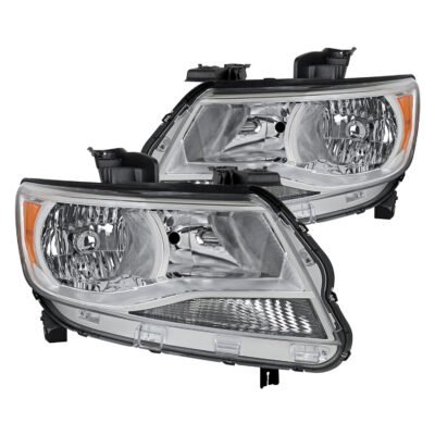 Fits 2015-2022 Chevrolet Colorado Factory Style Headlights (Chrome Housing / Clear Lens)