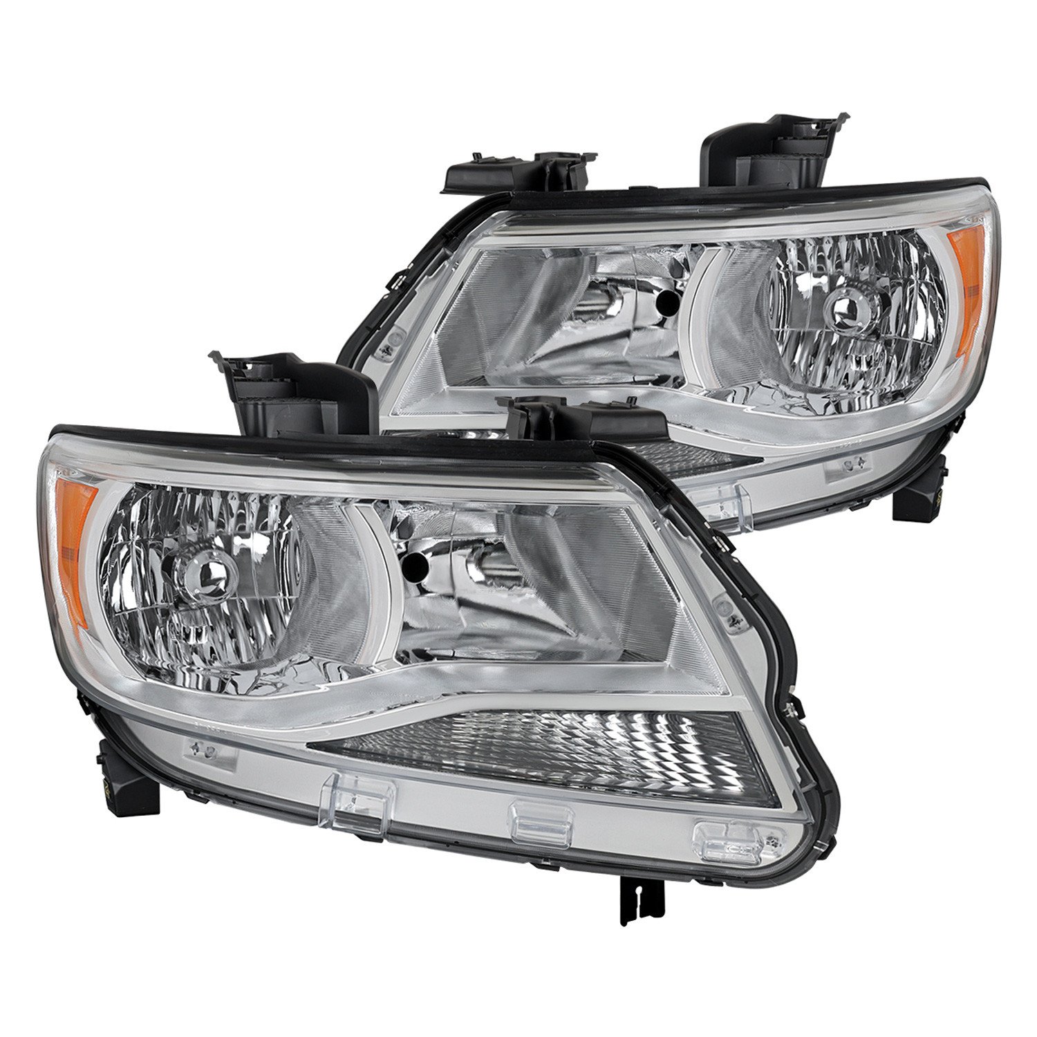 Fits 2015-2022 Chevrolet Colorado Factory Style Headlights (Chrome Housing / Clear Lens)