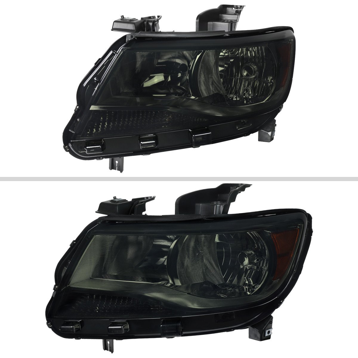 Fits 2015-2022 Chevrolet Colorado Factory Headlights (Chrome Housing / Smoked Lens) - Image 8
