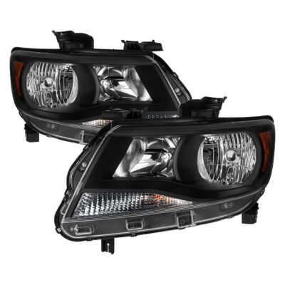 Fits 2015-2022 Chevrolet Colorado Factory Headlights (Matte Black Housing / Clear Lens)