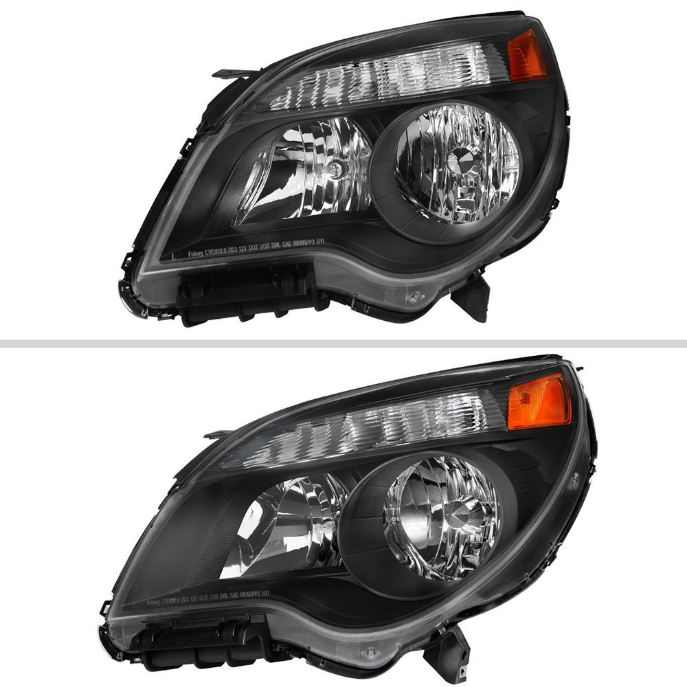 Fits 2010–2015 Chevrolet Equinox Factory Style Headlights (Matte Black Housing / Clear Lens) - Image 8