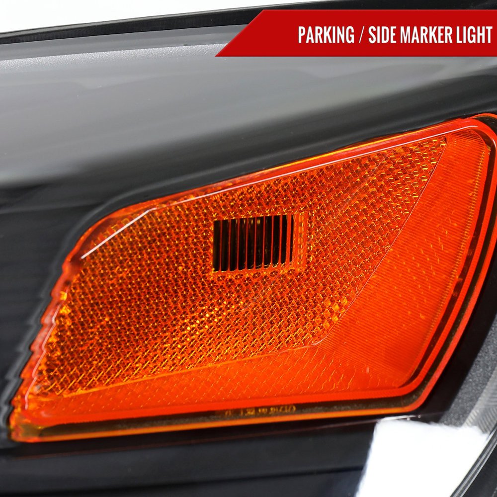 Fits 2010–2015 Chevrolet Equinox Factory Style Headlights (Matte Black Housing / Clear Lens) - Image 4