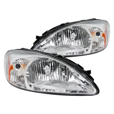 Fits 2000-2007 Ford Taurus Factory Style Headlights (Chrome Housing / Clear Lens)