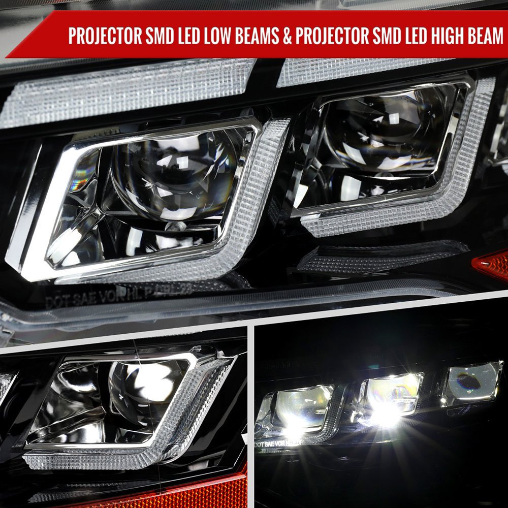 Fits 2018–2023 Ford Mustang Full LED Projector Headlights Switchback Sequential with Start-Up Animation (Glossy Black Housing / Clear Lens) - Image 6