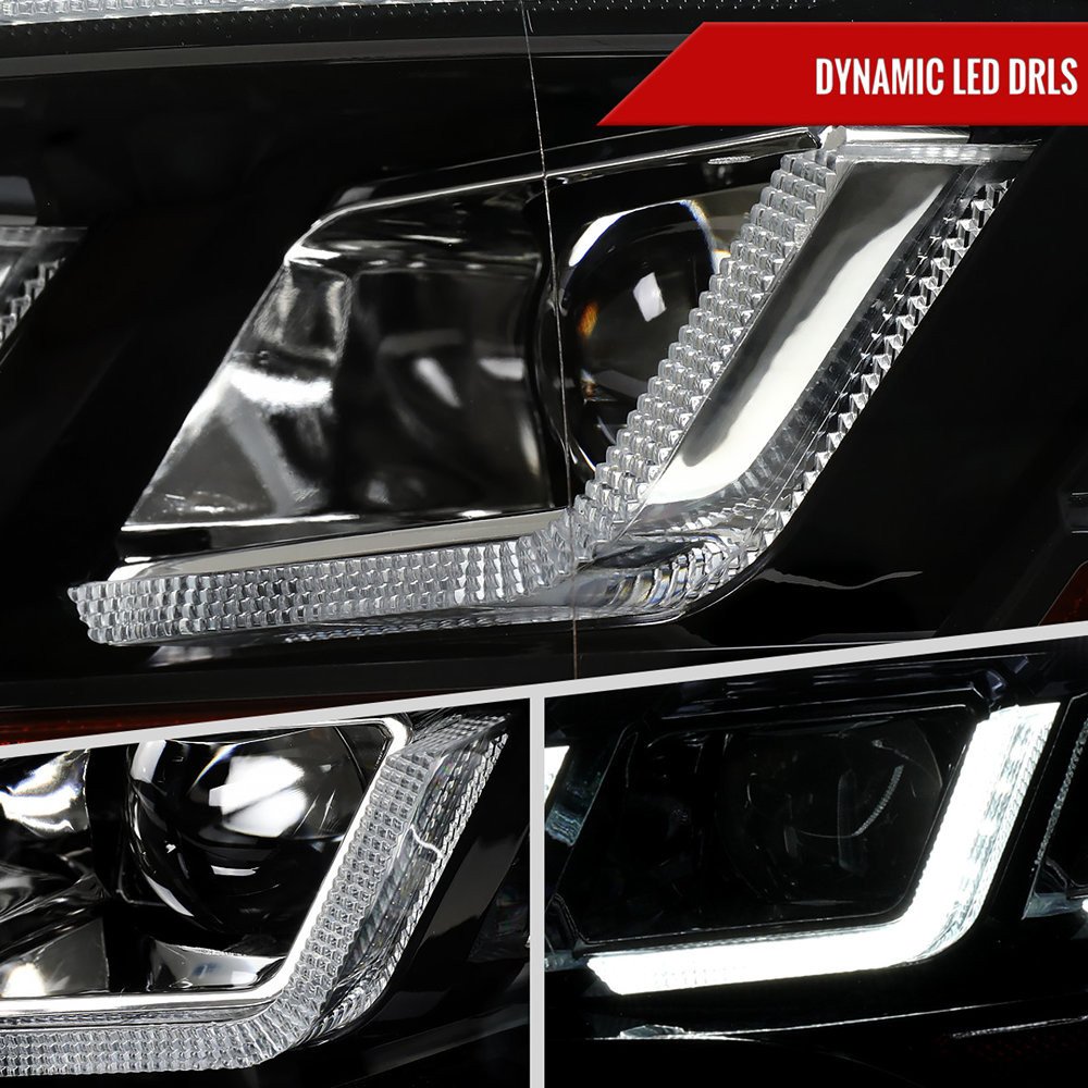 Fits 2018–2023 Ford Mustang Full LED Projector Headlights Switchback Sequential with Start-Up Animation (Glossy Black Housing / Clear Lens) - Image 4