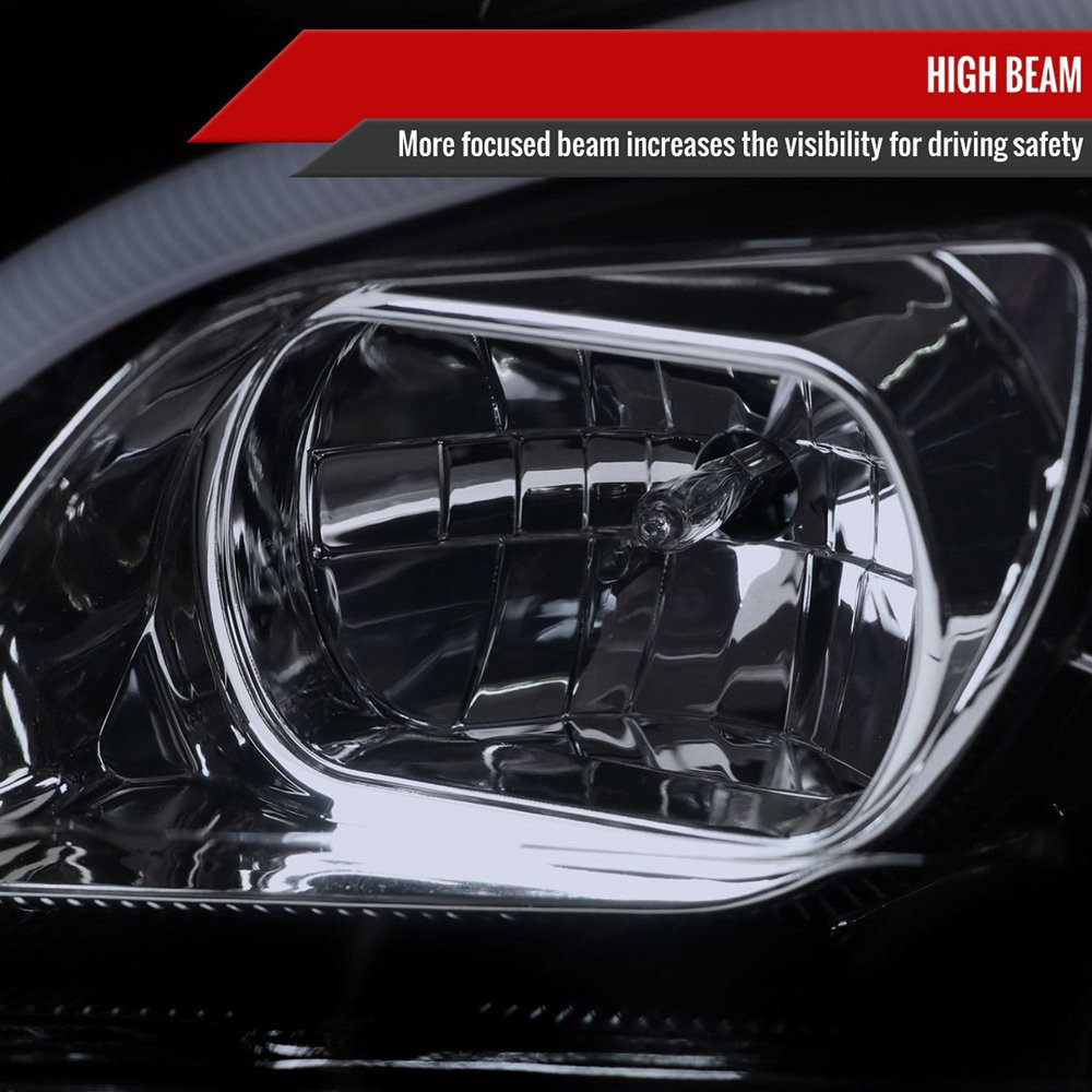 Fits 2006-2008 Mercedes Benz W164 ML Class LED Bar Projector Headlights w/ Sequential Turn Signal Lights (Glossy Black Housing/Smoked Lens) - Image 9
