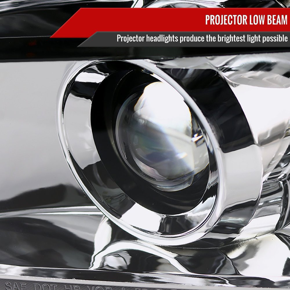 Fits 2007-2014 GMC Yukon/Yukon XL 1500/2500 Projector Headlights (Chrome Housing/Clear Lens) - Image 12
