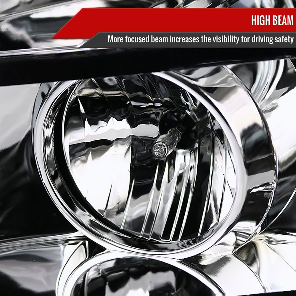 Fits 2007-2014 GMC Yukon/Yukon XL 1500/2500 Projector Headlights (Chrome Housing/Clear Lens) - Image 11