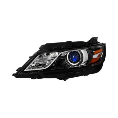 Fits 2014-2020 Chevy Impala Factory Style Projector Headlights - Driver Side (Jet Black Housing / Clear Lens)