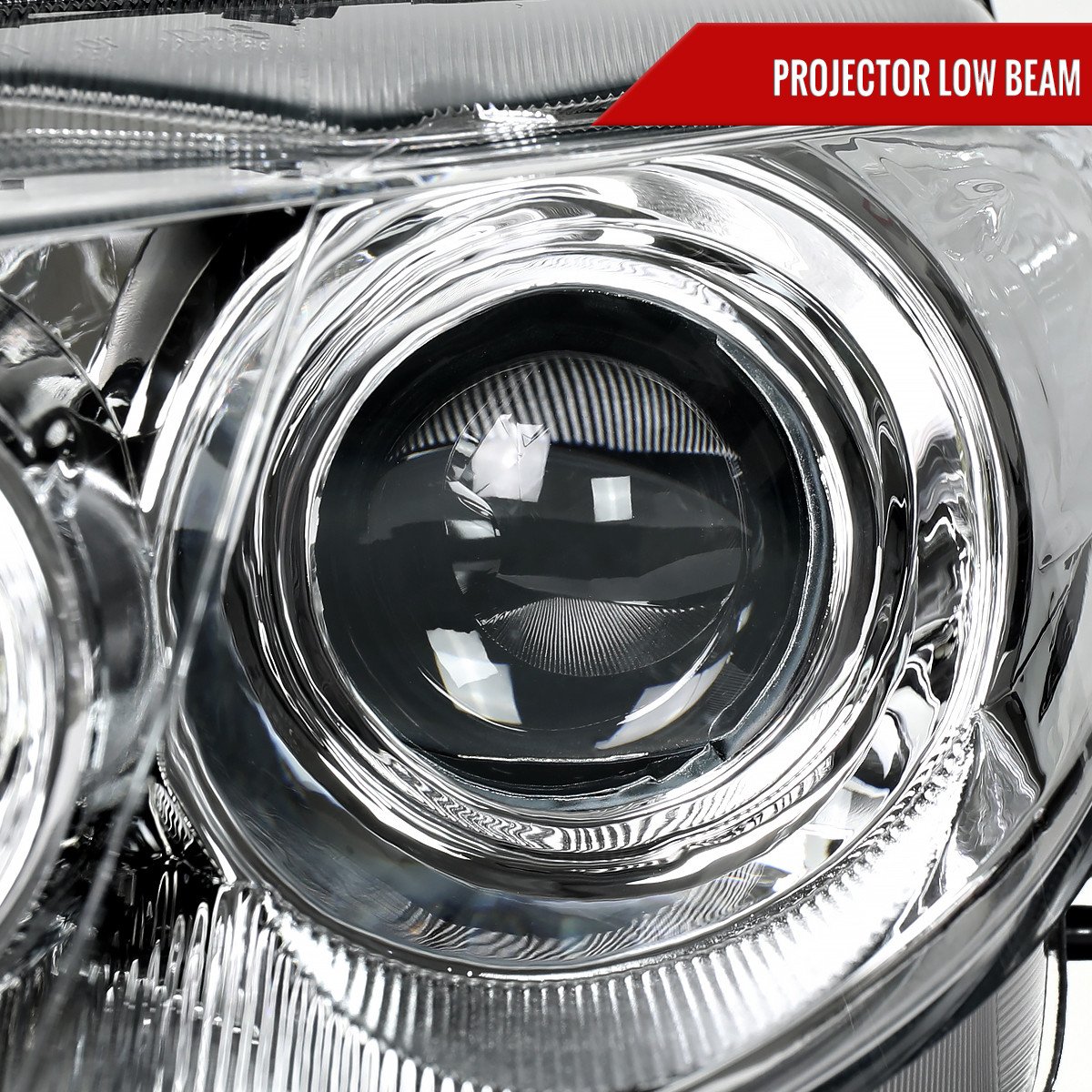 Fits 2003-2005 Mazda 6 Factory Style Projector Headlights (Chrome Housing/Clear Lens) - Image 7