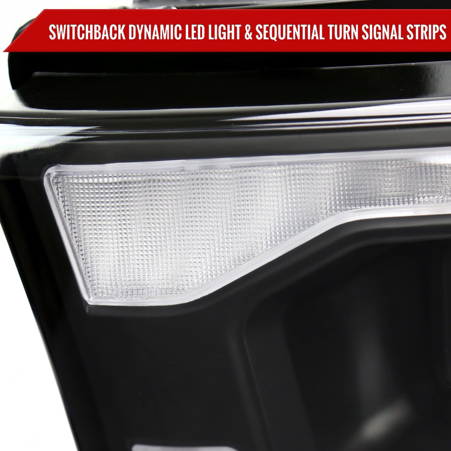 Fits 2019-2024 Dodge RAM 2500/3500/4500/5500 Projector Headlights w/ Amber LED Sequential Turn Signal & Starup Animation (Matte Black Housing/Clear Lens) - Image 4
